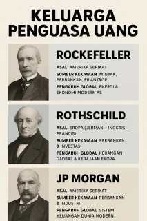Keluarga Penguasa Uang: Rockefeller, Rothschild, dan JP Morgan – Trio Finansial yang Mengguncang Dunia